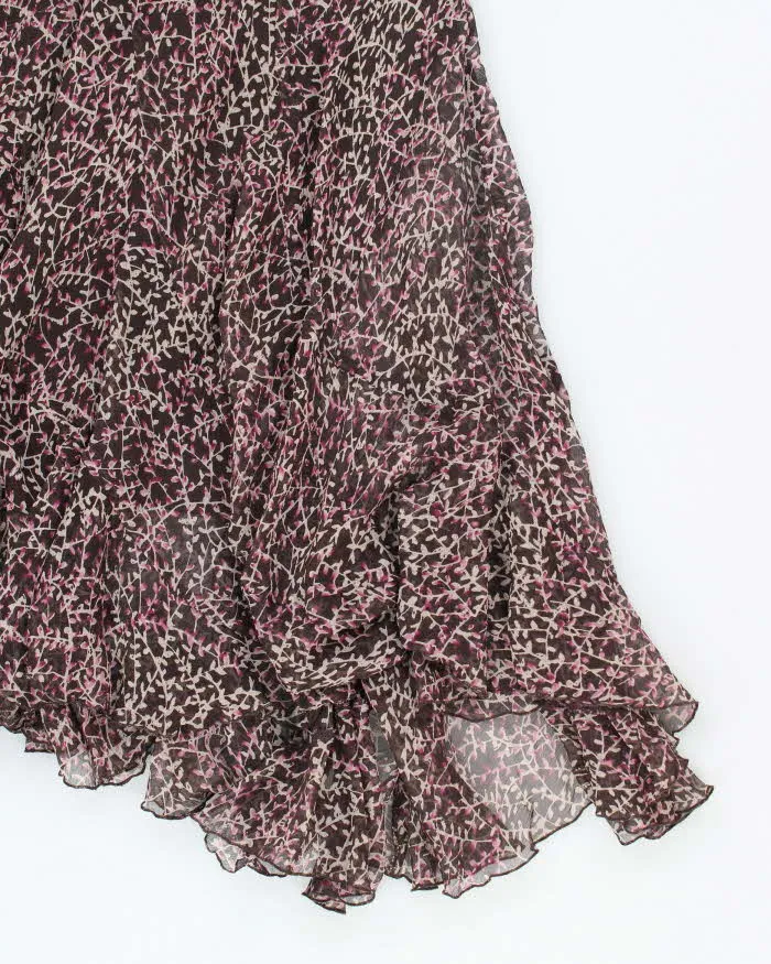 Vintage 90s Anne Klein Floral Silk Flowy Skirt - XS sold by Rokit product image thumbnail 4