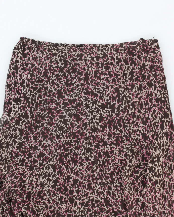 Vintage 90s Anne Klein Floral Silk Flowy Skirt - XS sold by Rokit product image thumbnail 3