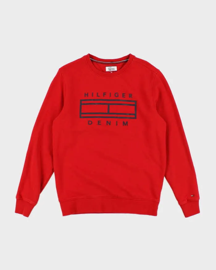 Vintage 2000's Tommy Hilfiger Spell Out Logo Sweatshirt - M sold by Rokit