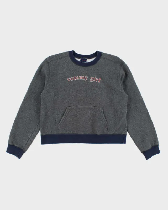 Vintage Y2K Tommy Girl Cropped Spell Out Sweatshirt - L sold by Rokit