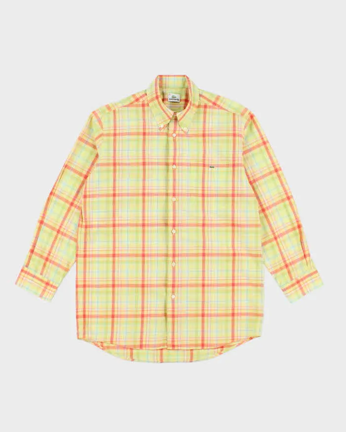 Vintage 2000's Lacoste Checked Button Up Shirt - M sold by Rokit