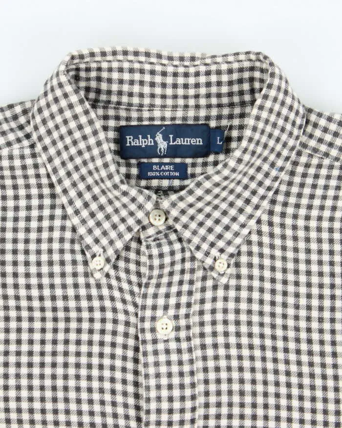 Vintage Ralph Lauren Brushed Cotton Long Sleeve Shirt - L sold by Rokit product image thumbnail 5