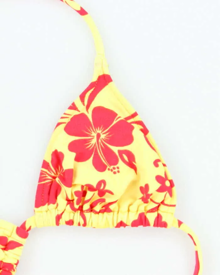 Vintage Y2k 00s Sunset Beach Hawaiian Flower Bikini Top - S sold by Rokit product image thumbnail 3