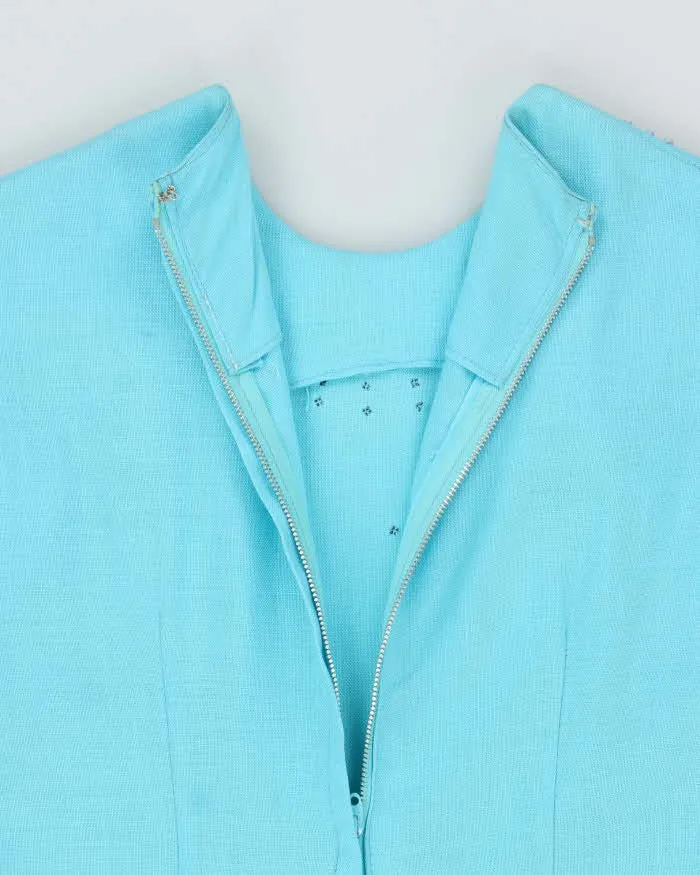 Vintage 60s Blue Beaded Dress - S sold by Rokit product image thumbnail 5