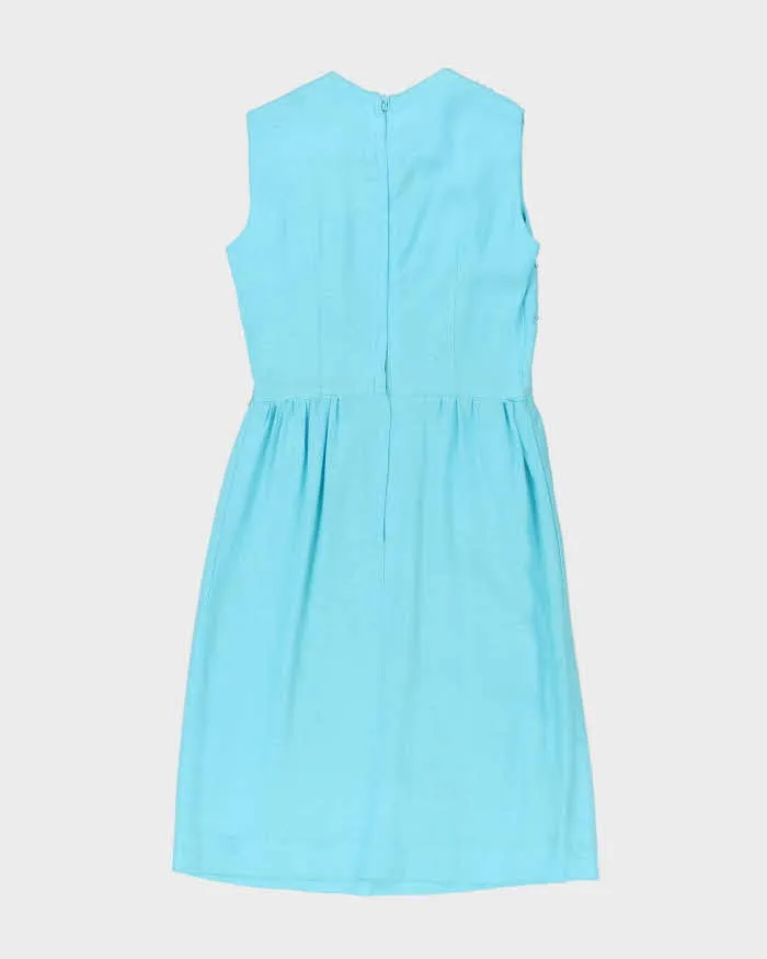 Vintage 60s Blue Beaded Dress - S sold by Rokit product image thumbnail 2