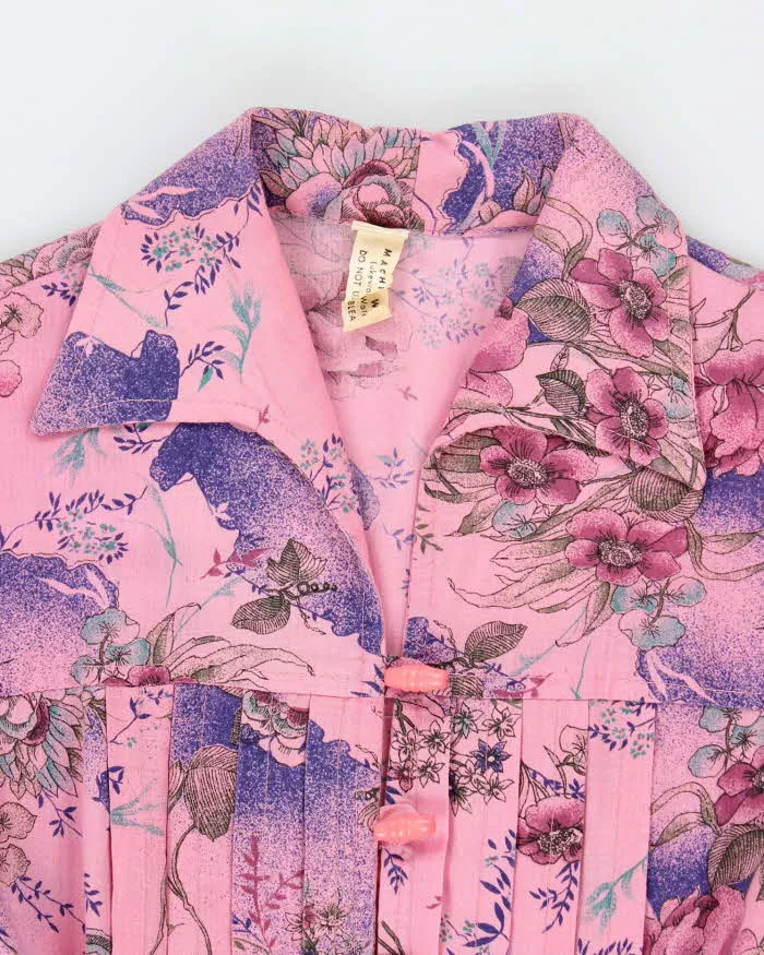 Vintage Pink Floral Lace Trim Dress - S sold by Rokit product image thumbnail 5