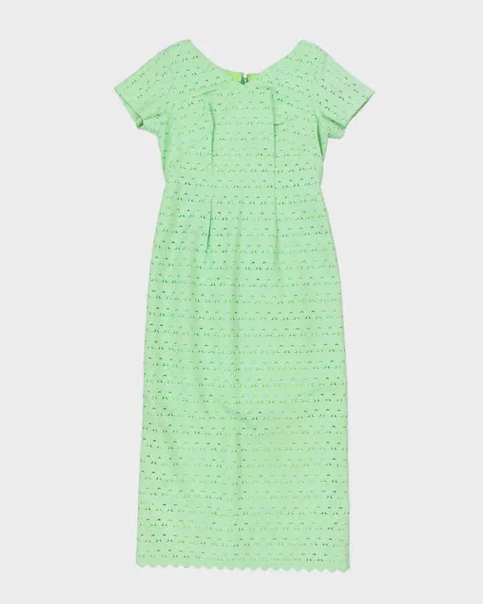 Vintage 60s Green Embroidered Dress - M sold by Rokit