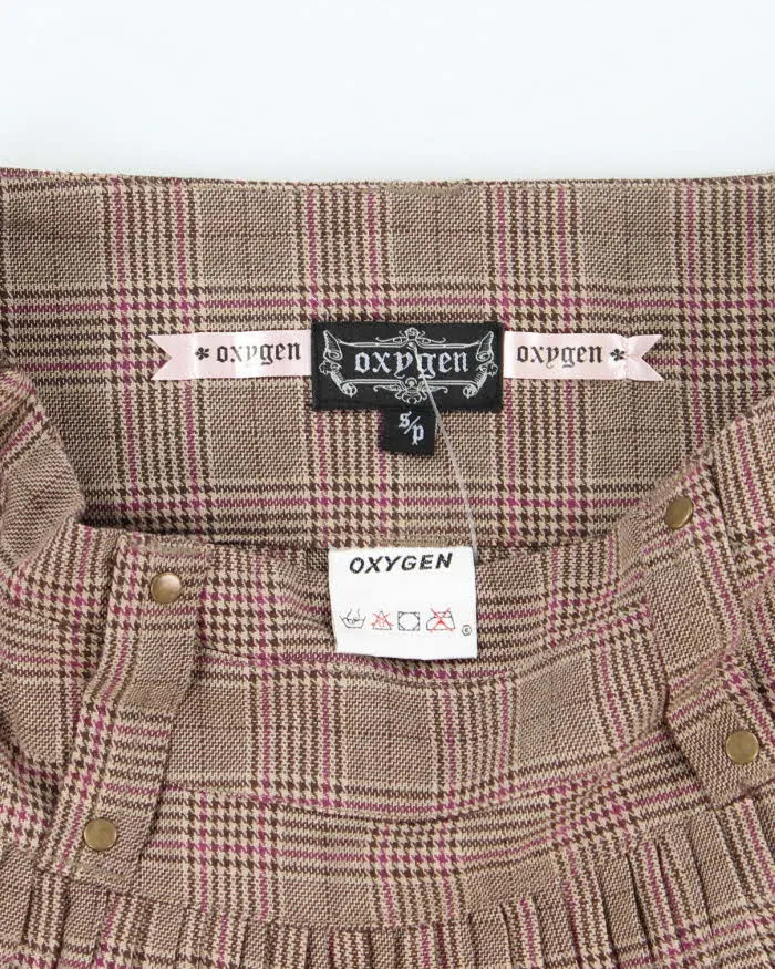 Vintage Y2k 00s Oxygen Checked Mini Skirt - S sold by Rokit product image thumbnail 5
