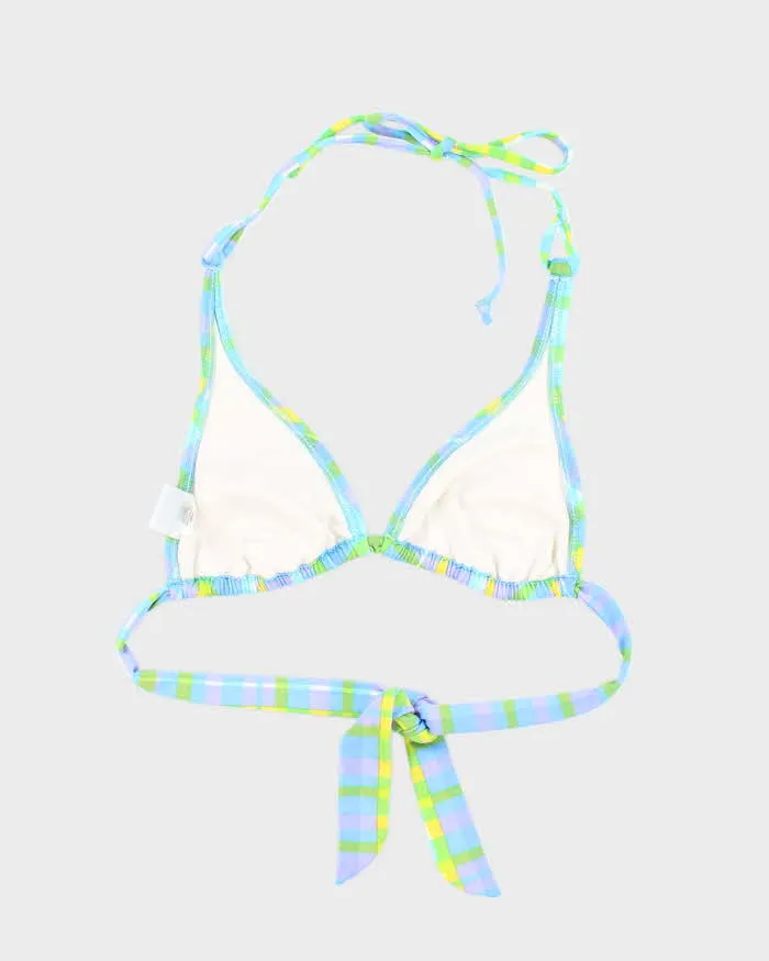 Vintage Y2k 00s Girl Star Checked Bikini Top - S sold by Rokit product image thumbnail 2