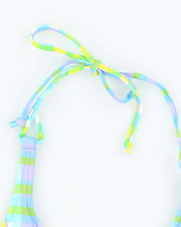 Vintage Y2k 00s Girl Star Checked Bikini Top - S sold by Rokit product image thumbnail 5