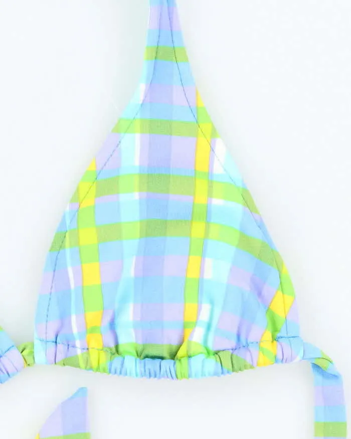 Vintage Y2k 00s Girl Star Checked Bikini Top - S sold by Rokit product image thumbnail 3
