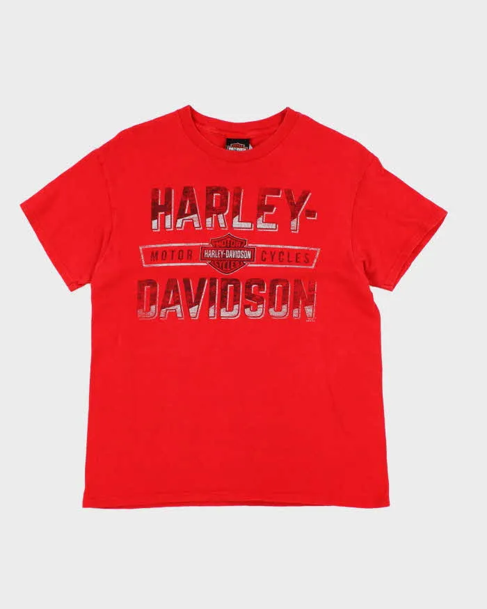Vintage 2000's Harley Davidson Spell Out Graphic T-Shirt - M sold by Rokit