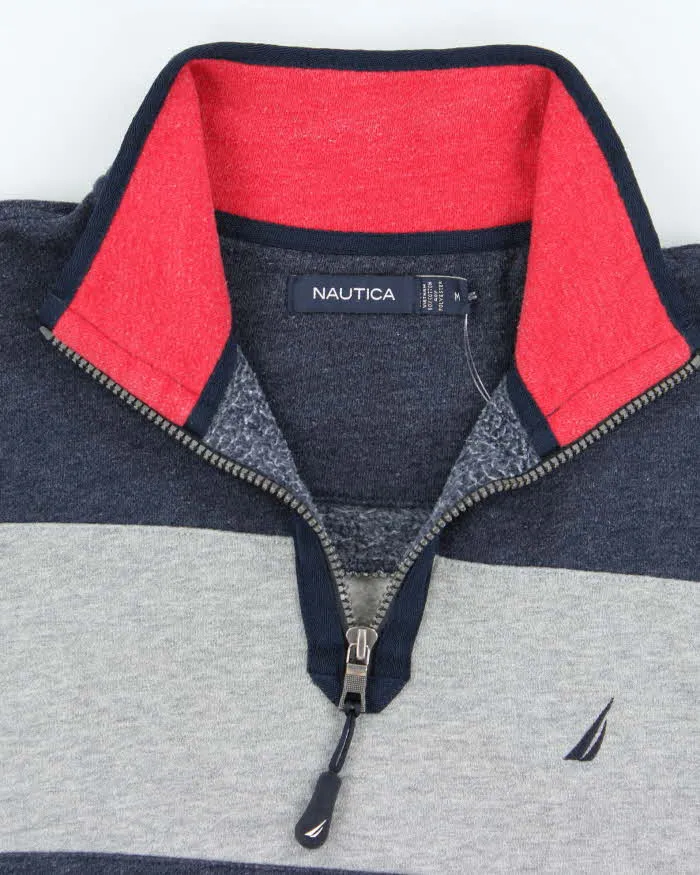 Vintage 00s Nautica Quart-Zip Sweatshirt - M sold by Rokit product image thumbnail 5
