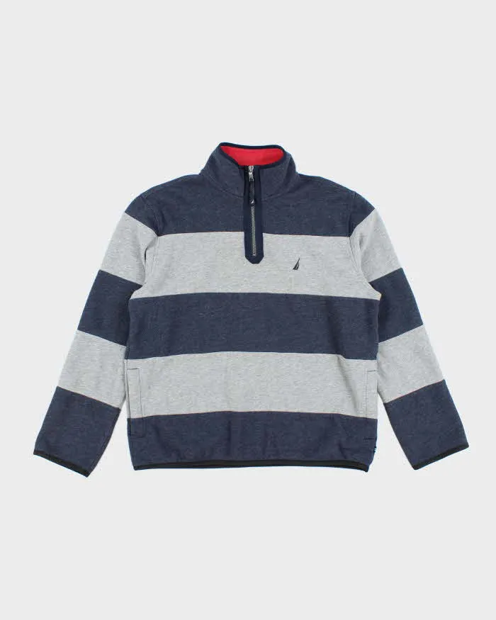 Vintage 00s Nautica Quart-Zip Sweatshirt - M sold by Rokit