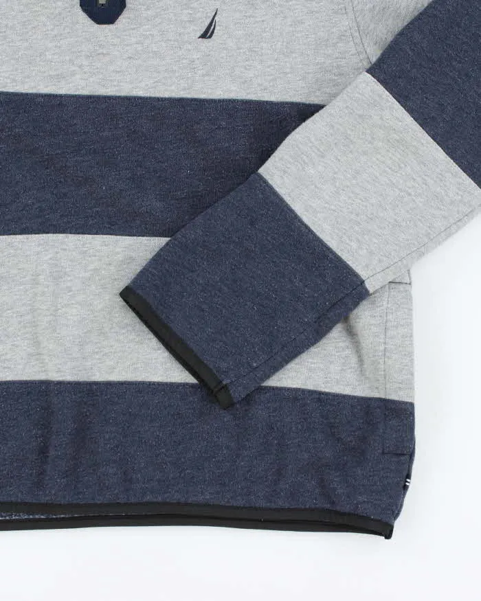 Vintage 00s Nautica Quart-Zip Sweatshirt - M sold by Rokit product image thumbnail 4