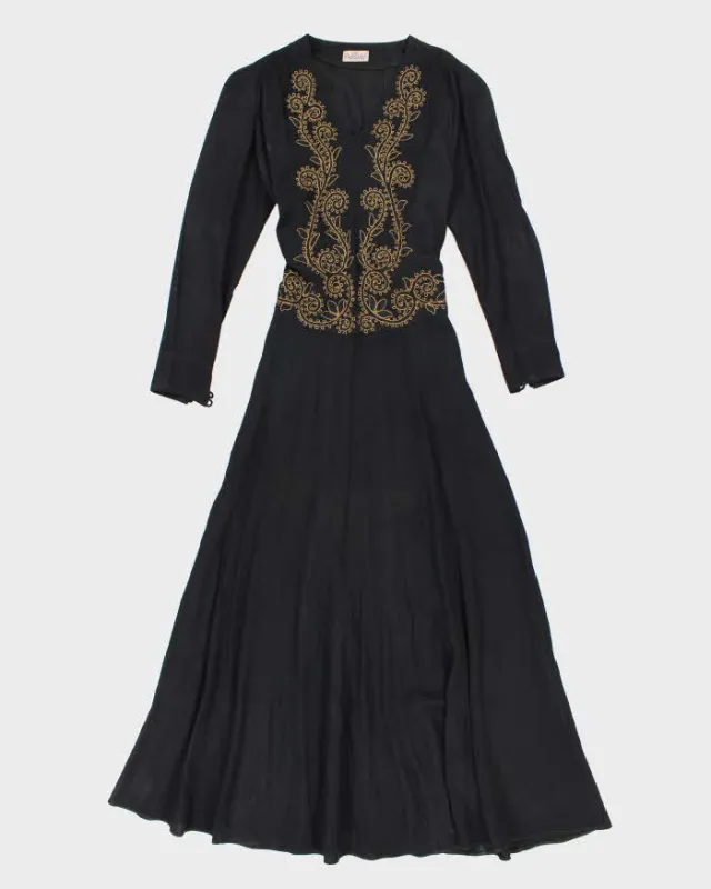 Vintage 30s/40s Queensfit Dress - M sold by Rokit