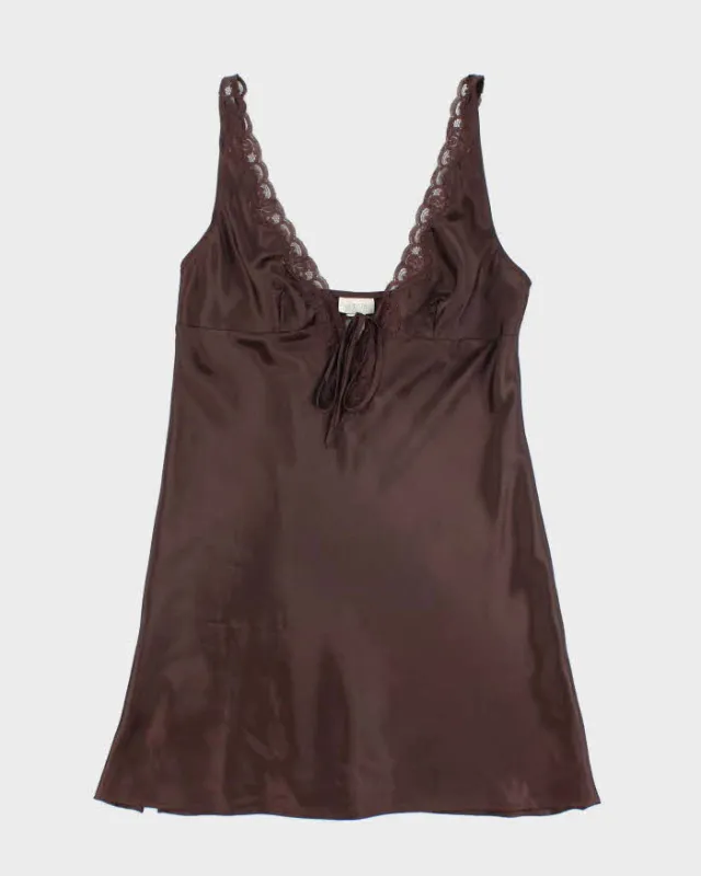 Vintage Y2k 00s La Senza Satin Slip Dress - M sold by Rokit