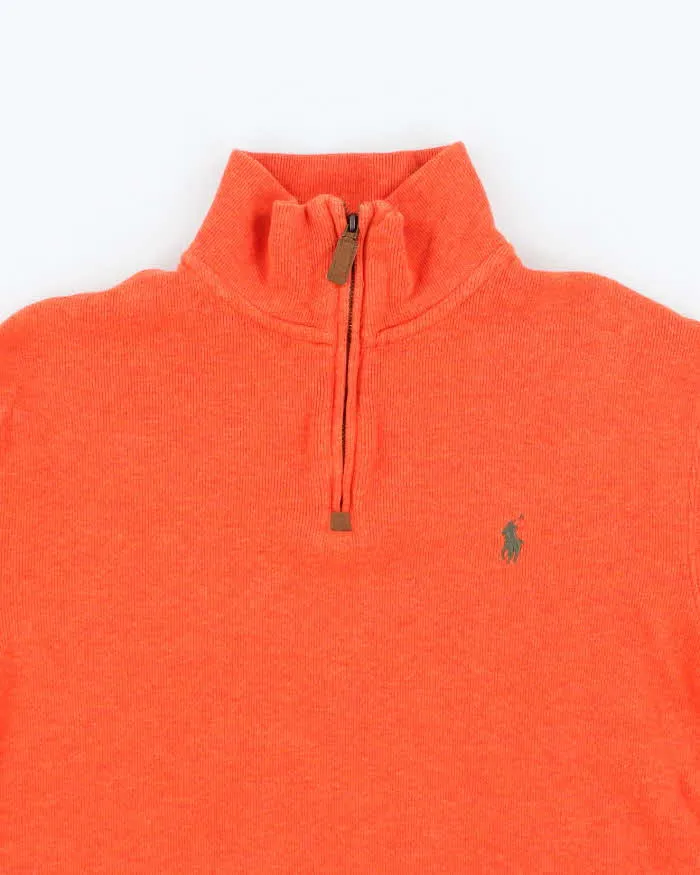 Vintage 2000's Ralph Lauren Small Horse Quarter Zip Sweatshirt - S sold by Rokit product image thumbnail 3