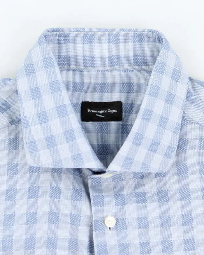 Vintage Ermenegildo Zegna Checked Long Sleeve Shirt - L sold by Rokit product image thumbnail 5