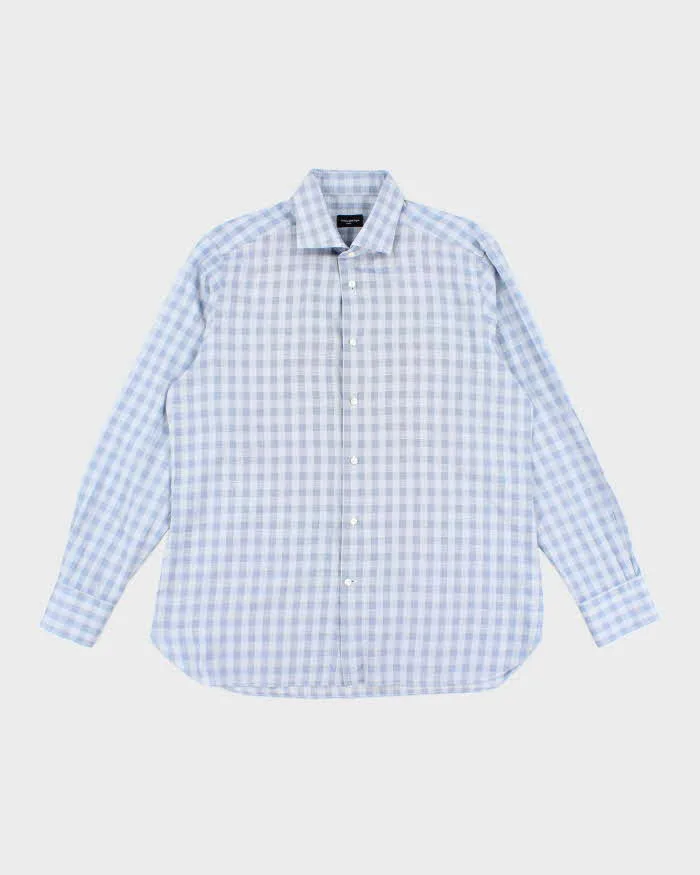 Vintage Ermenegildo Zegna Checked Long Sleeve Shirt - L sold by Rokit