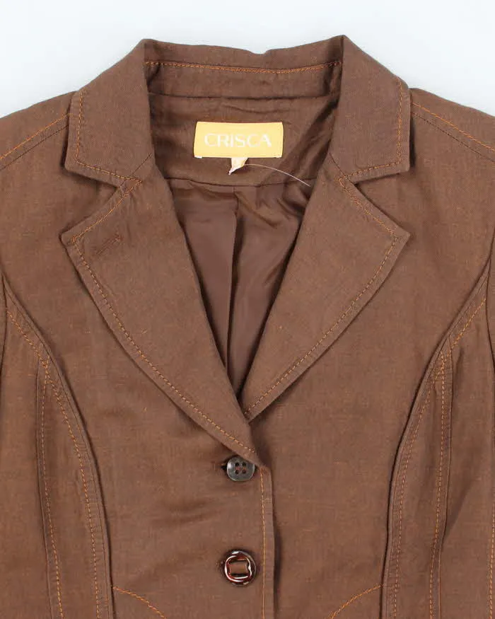 Vintage 90s 00s Crisca Lace-Up Jacket - M sold by Rokit product image thumbnail 3