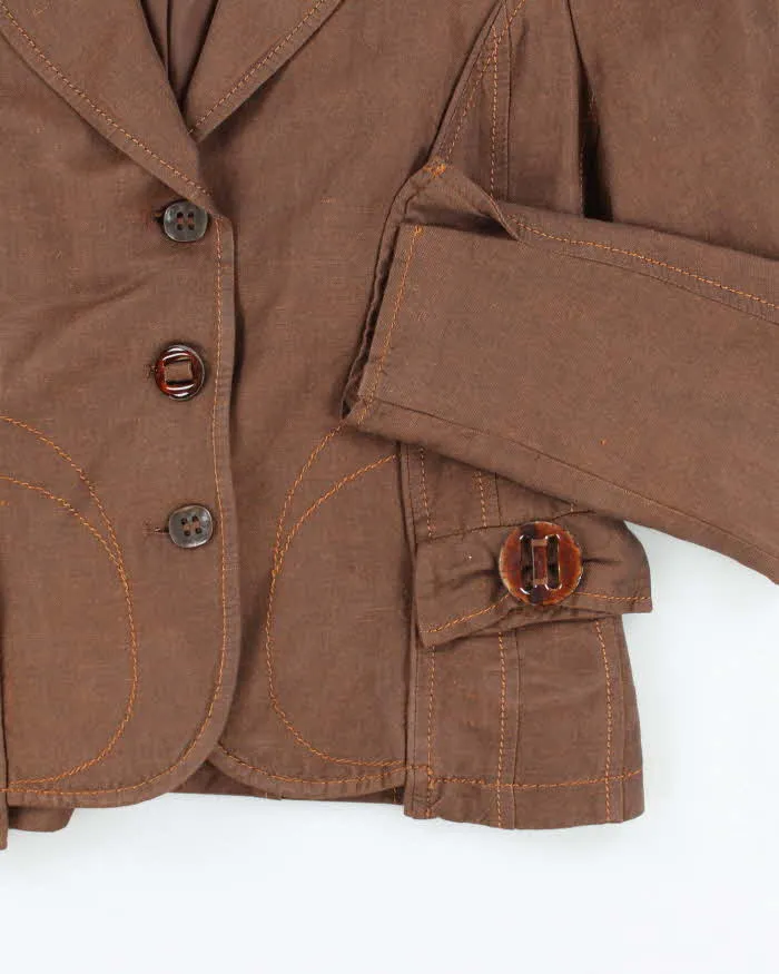 Vintage 90s 00s Crisca Lace-Up Jacket - M sold by Rokit product image thumbnail 4