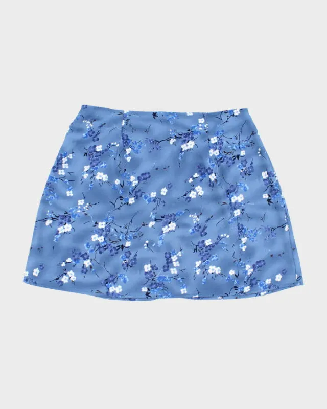 Vintage 90s M Collection Floral Mini Skirt - S sold by Rokit