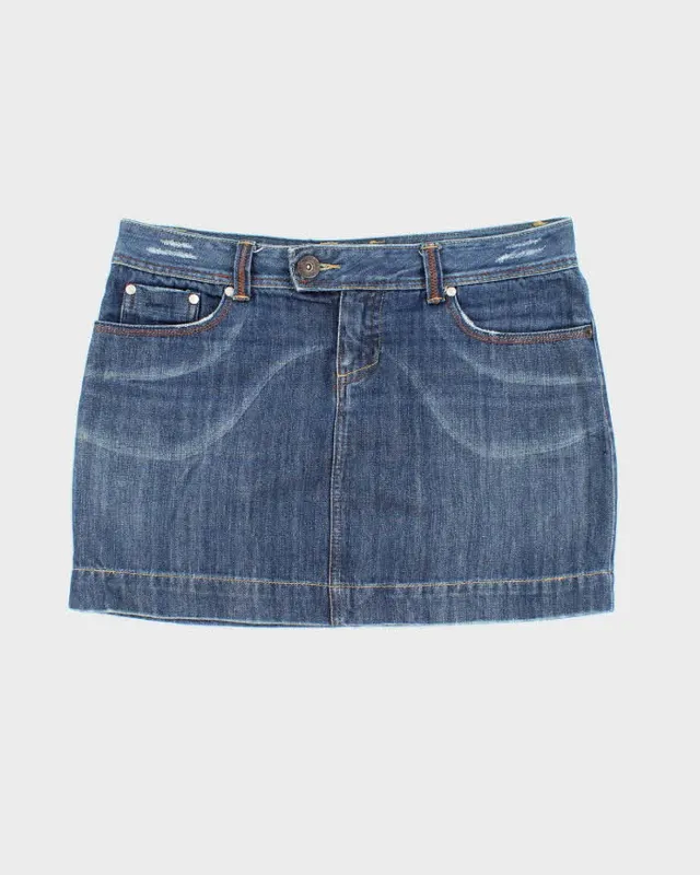 Vintage Y2k 00s Dynamite Mini Denim Skirt - M sold by Rokit