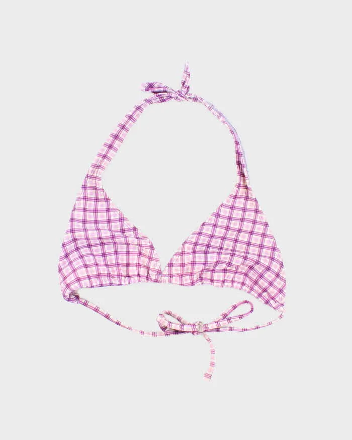 Vintage 90s Old Navy Checked Bikini Top - M sold by Rokit