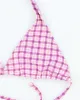 Vintage 90s Old Navy Checked Bikini Top - M sold by Rokit