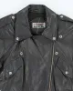 Vintage Y2K Women's Leone Cropped Leather Biker Jacket - M sold by Rokit
