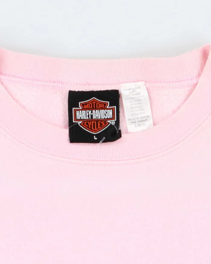 Vintage Y2k 00s Harley Davidson Key West Pink Sweatshirt - L sold by Rokit product image thumbnail 5