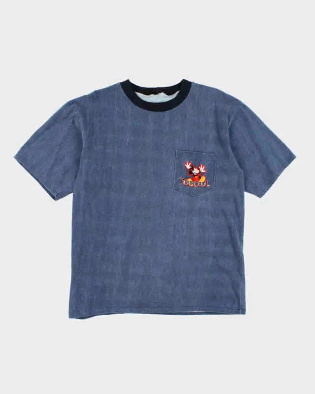 Vintage 90's Disneyland Mickey Mouse Pocket T-Shirt - L sold by Rokit
