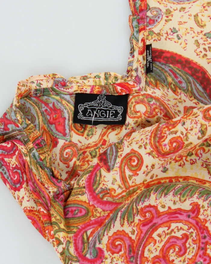 Vintage 90s Angie Paisley Pattern Dress - M sold by Rokit product image thumbnail 5