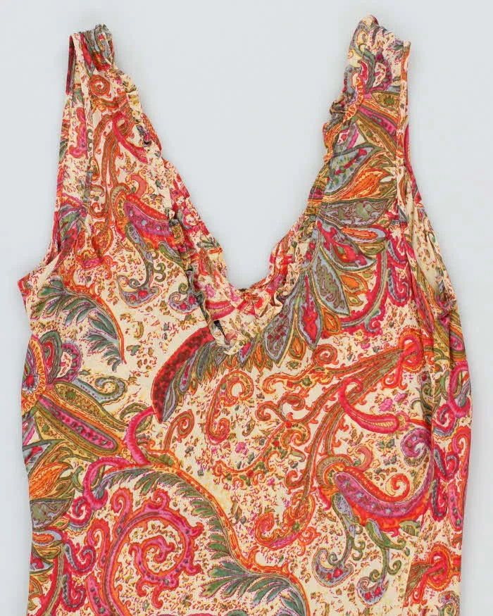 Vintage 90s Angie Paisley Pattern Dress - M sold by Rokit product image thumbnail 4