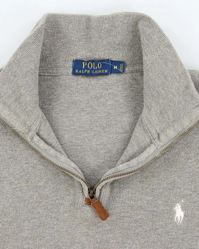 Vintage 2000's Ralph Lauren Small Horse Quarter Zip Hoodie - M sold by Rokit product image thumbnail 5