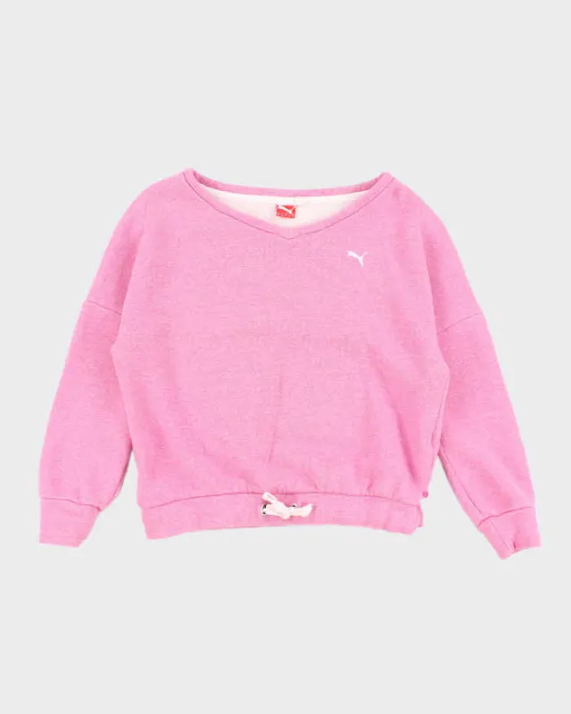 Vintage Y2K Women's Puma V-Neck Sweatshirt - M sold by Rokit