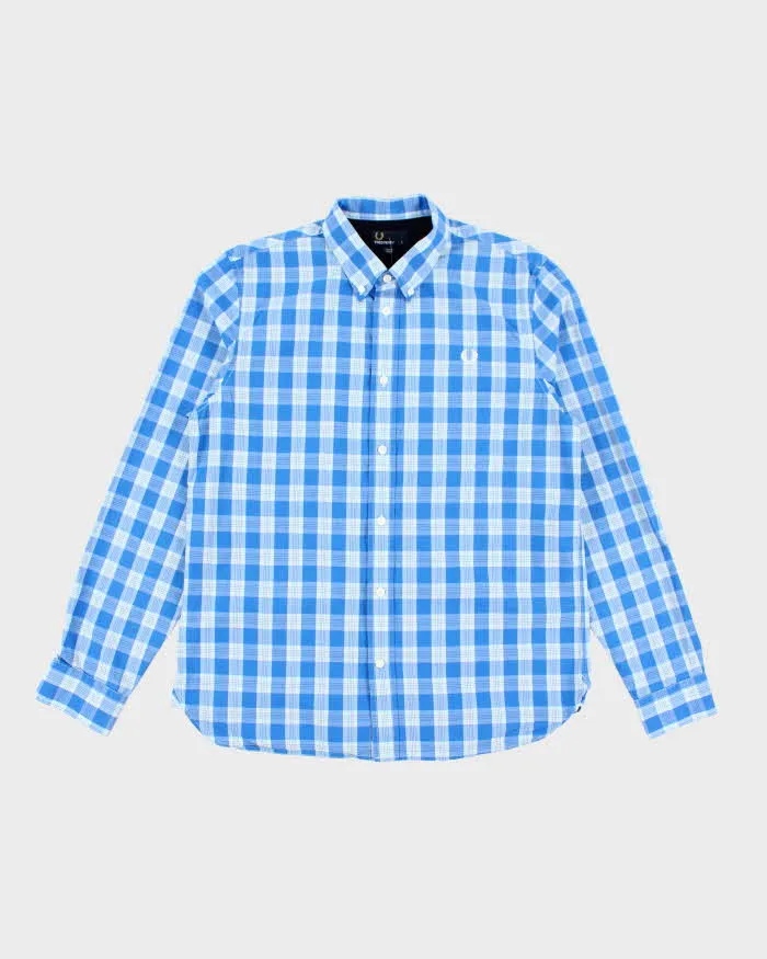 Vintage Fred Perry Checked Long Sleeve Shirt - L sold by Rokit