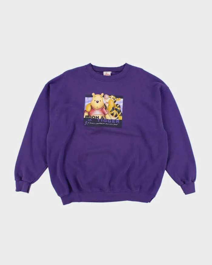 Vintage 90's Disney Store Pooh & Tigger Graphic Sweatshirt - XL sold by Rokit
