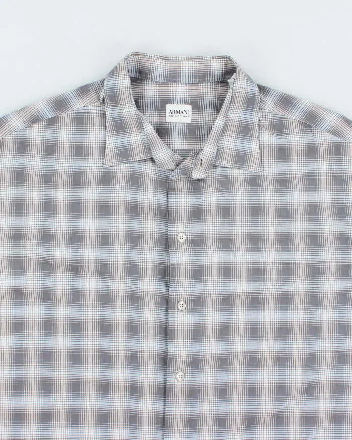 Vintage 2000's Armani Plaid Button Up Shirt - XL sold by Rokit product image thumbnail 3