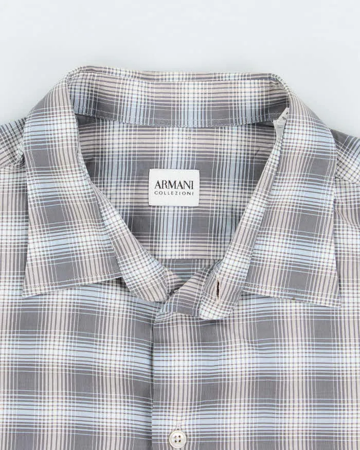 Vintage 2000's Armani Plaid Button Up Shirt - XL sold by Rokit product image thumbnail 5