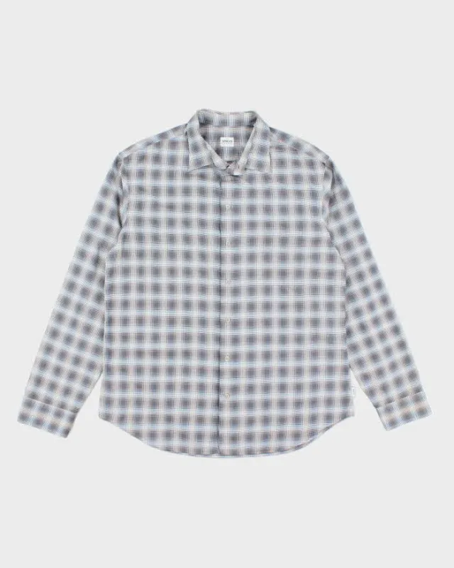 Vintage 2000's Armani Plaid Button Up Shirt - XL sold by Rokit