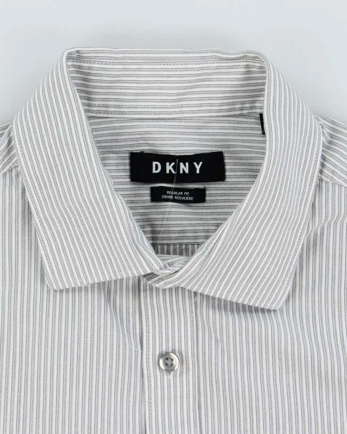 Vintage 00s DKNY Striped Long Sleeve Shirt - L sold by Rokit product image thumbnail 5