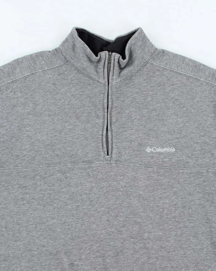 Vintage Y2K Columbia Small Logo Quarter Zip Sweatshirt - M sold by Rokit product image thumbnail 3