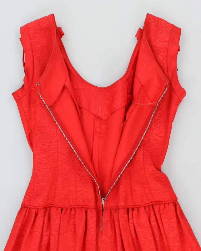 Vintage 50s Red Rhinestone Detail Dress - M sold by Rokit product image thumbnail 5