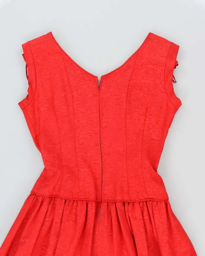 Vintage 50s Red Rhinestone Detail Dress - M sold by Rokit product image thumbnail 4