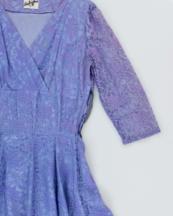 Vintage 50s Ann Kauffman Lace Dress - L sold by Rokit product image thumbnail 5