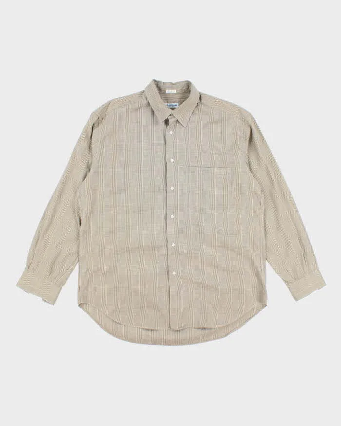 Vintage Salvatore Ferragamo Checked Long Sleeve Shirt - L sold by Rokit