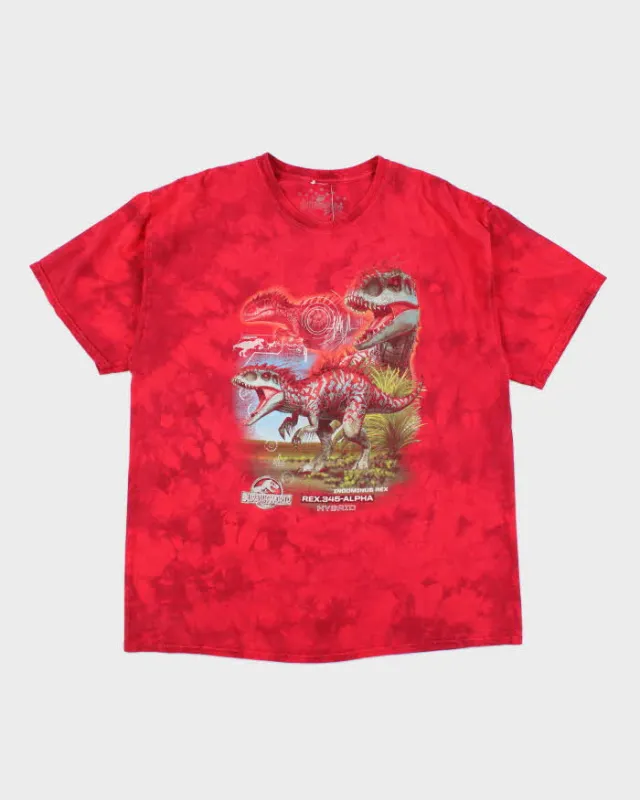 Vintage 2000's Universal Studio Jurassic Park Tie-Dye T-Shirt - XXL sold by Rokit