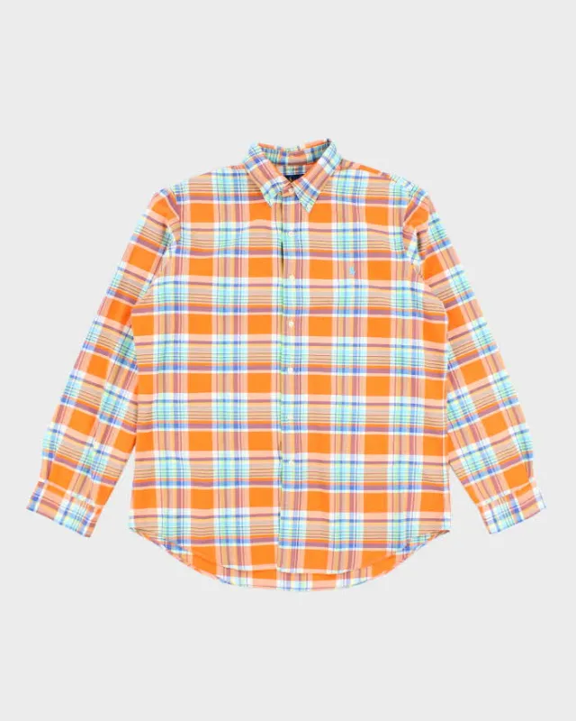 Vintage Ralph Lauren Checked Long Sleeve Shirt - L sold by Rokit